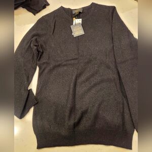 Cashmere scoop neck sweater, 100% Cashmere, new, size Small